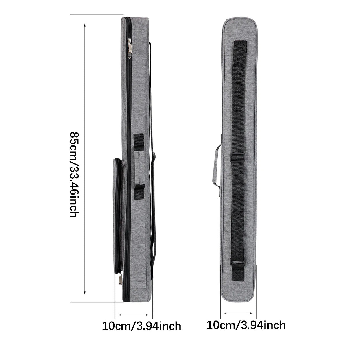 Billiards Pool Cue Case with Handle Storage Pouch for Club Traveling Outdoor,Portable Container Carrying for 2 Butts and 2 Shaft