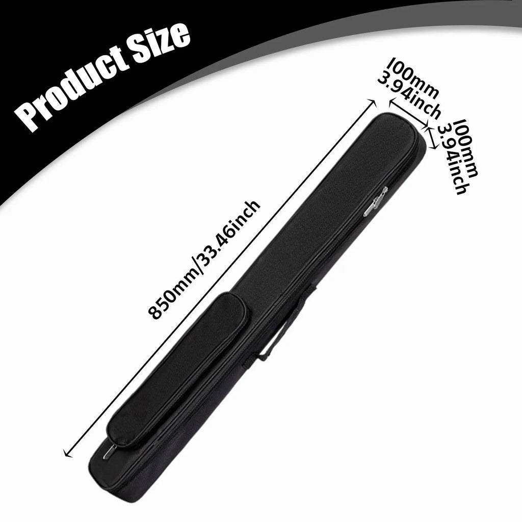 Billiards Pool Cue Case with Handle Storage Pouch for Club Traveling Outdoor,Portable Container Carrying for 2 Butts and 2 Shaft