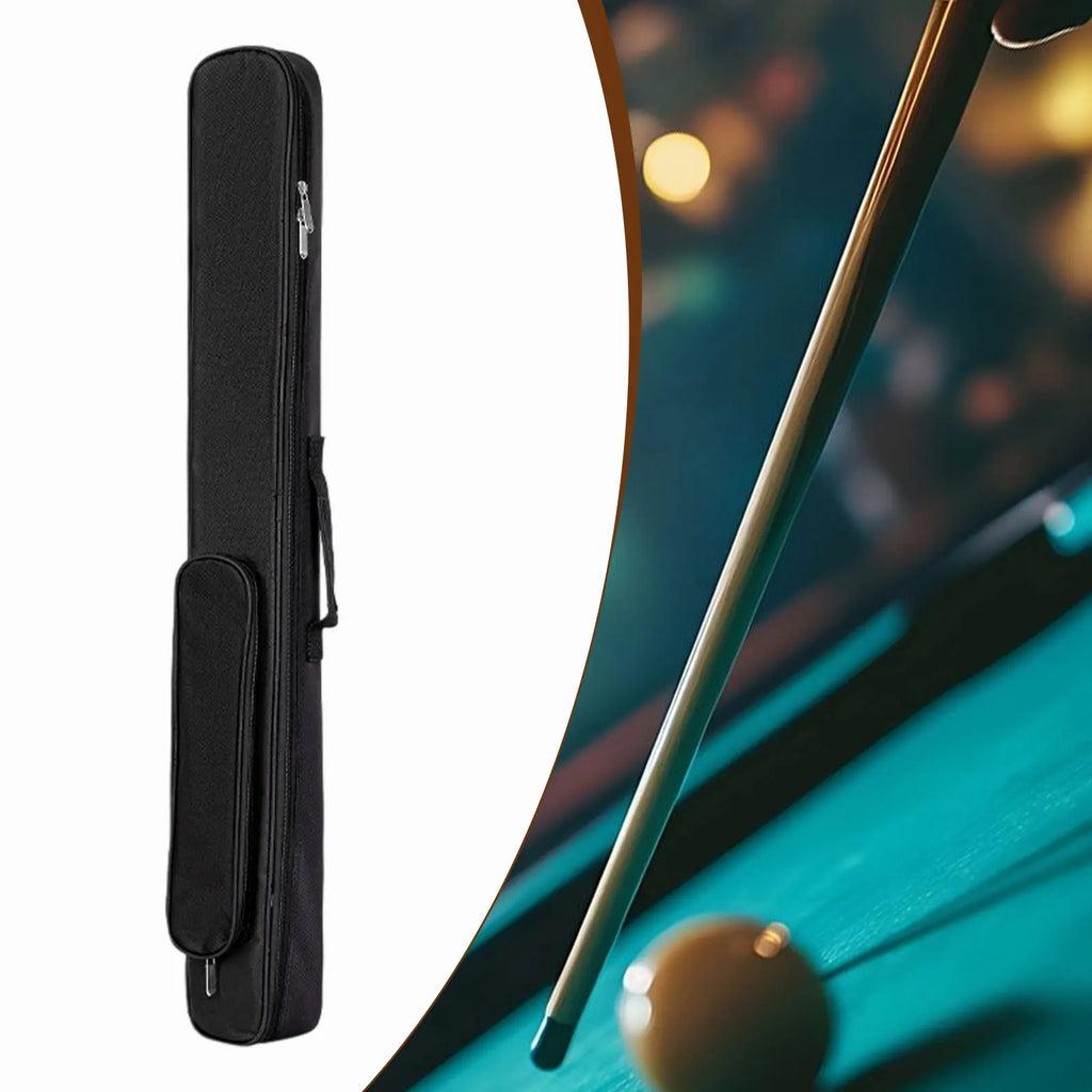 Billiards Pool Cue Case with Handle Storage Pouch for Club Traveling Outdoor,Portable Container Carrying for 2 Butts and 2 Shaft
