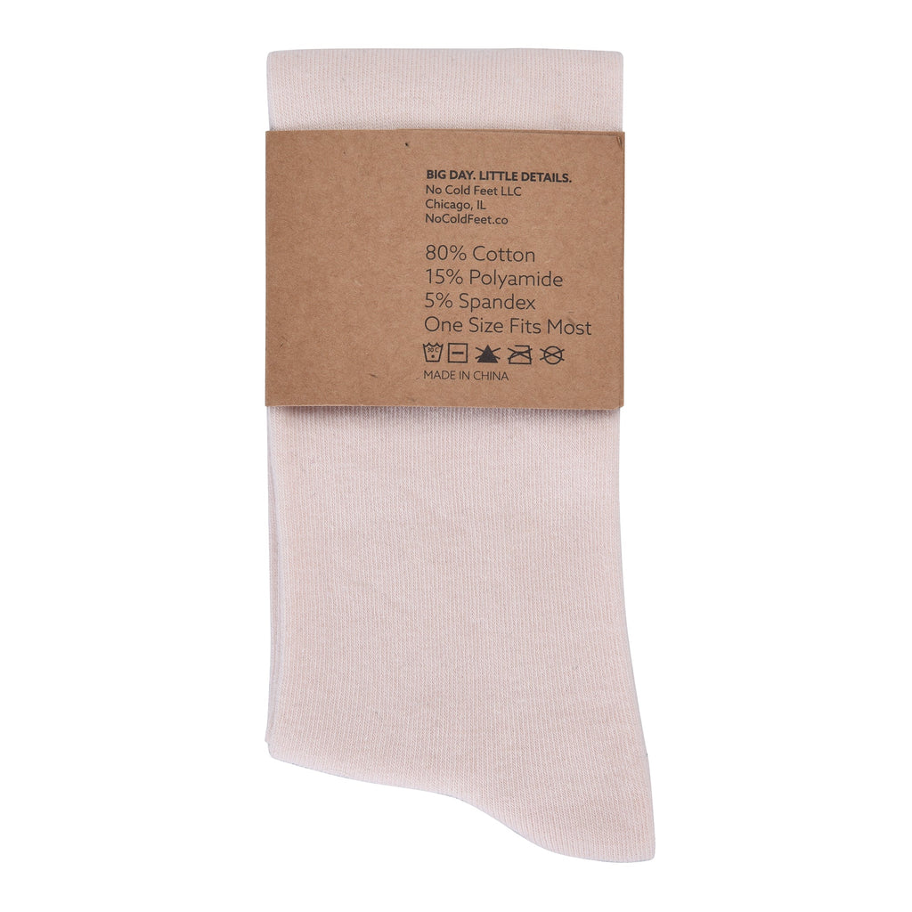 Solid Pale Pink Socks