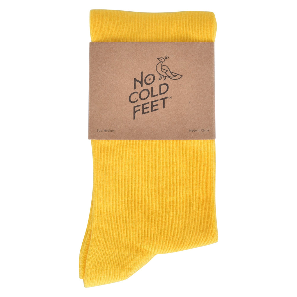 Solid Sunshine Yellow Socks