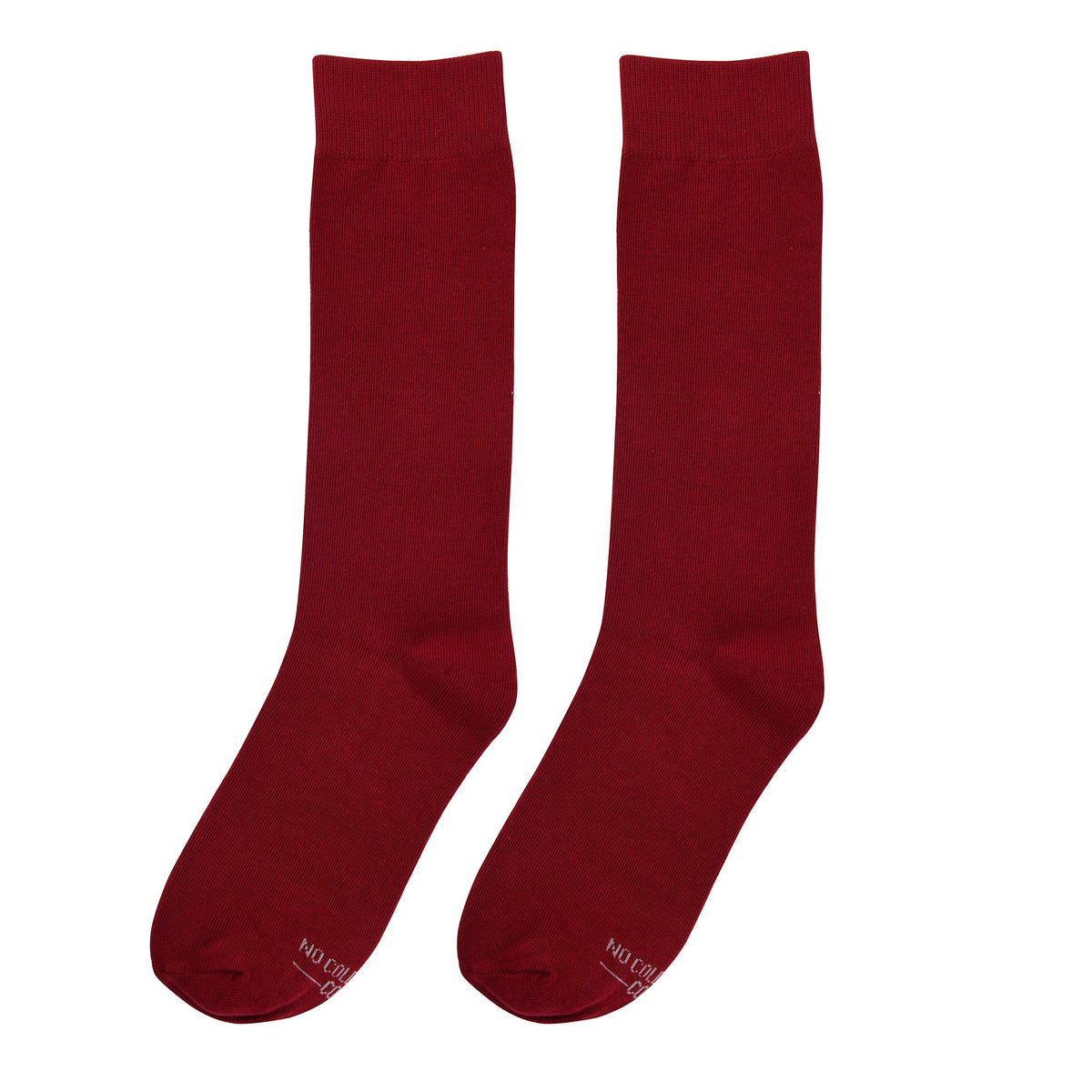 Solid Burgundy Socks