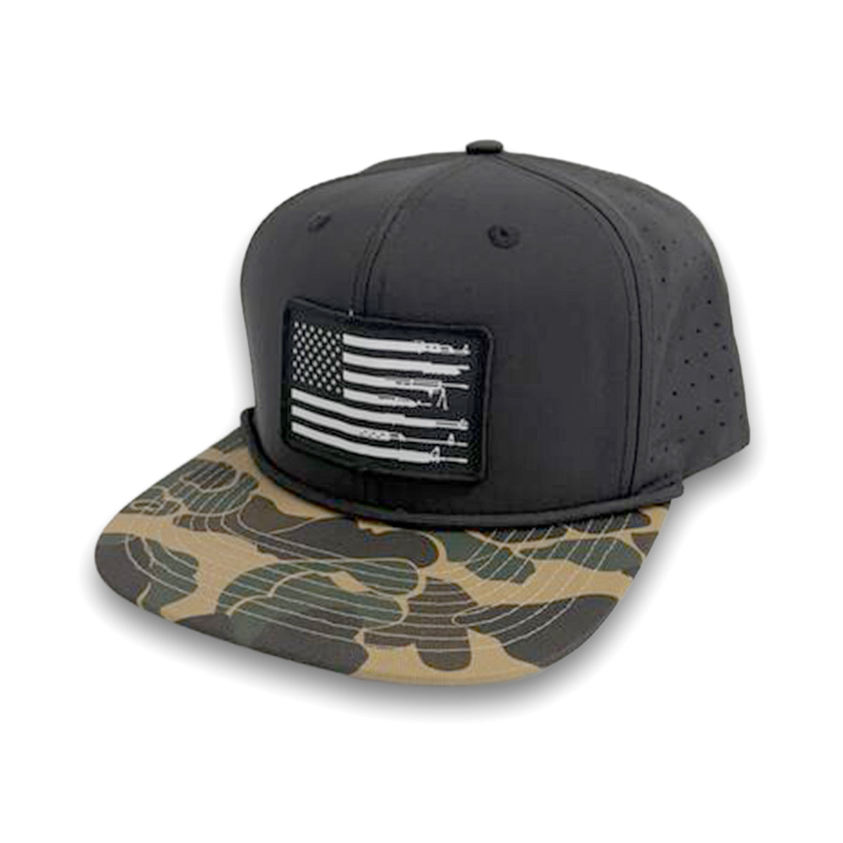 Firearm Flag Woven Patch Hat