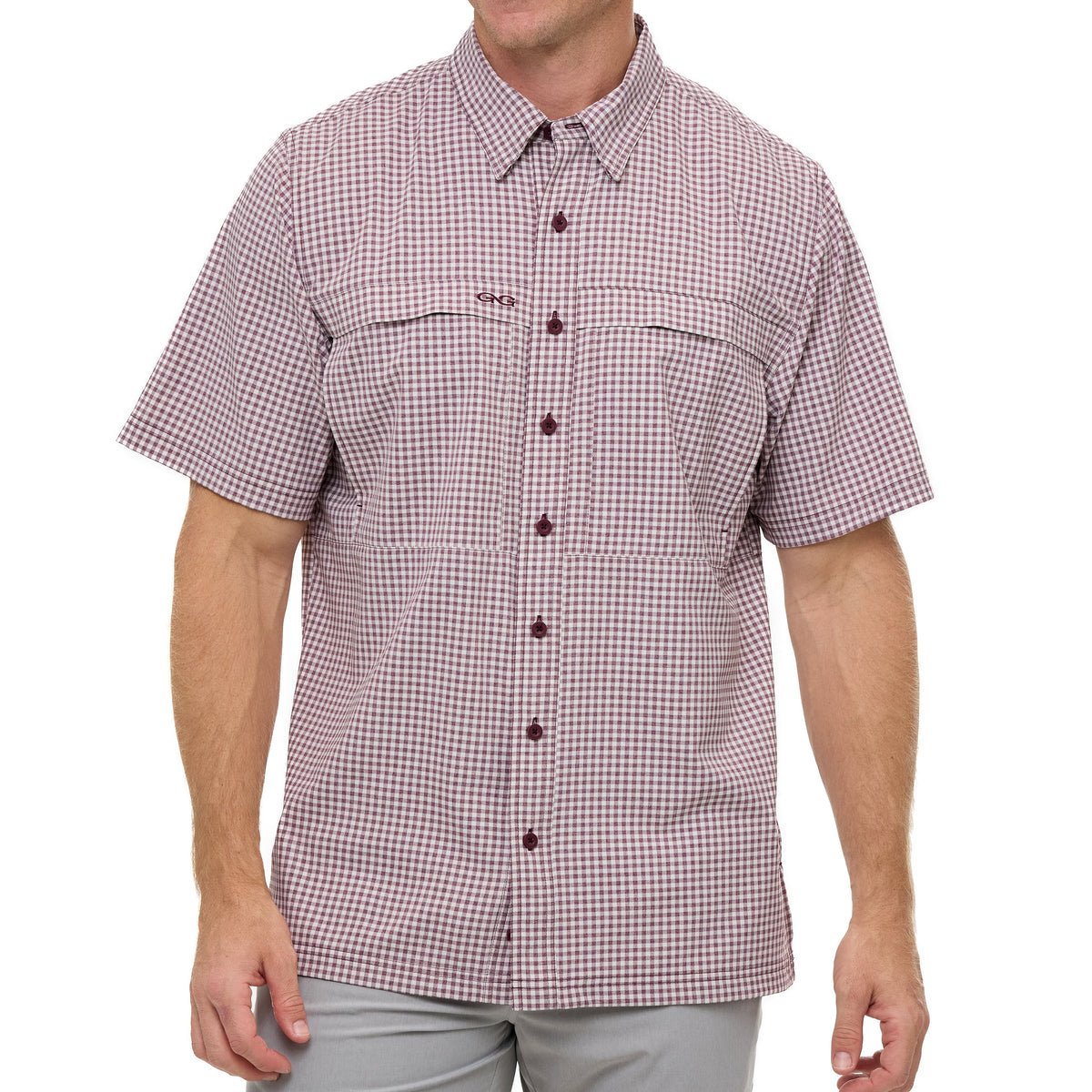 Maroon TekCheck Shirt
