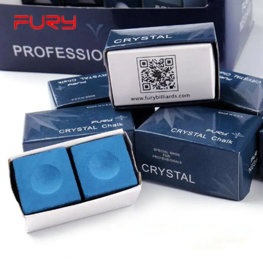 FURY-Billiard Chalk, Pool Chalk, Accessories for Match Use, Snooker, Professional Player, Cue Chalk, 1 Pc, 2Pcs