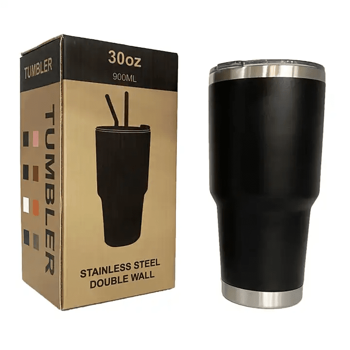 30oz Stainless Steel Tumblers – Insulated Travel Mug with Lid