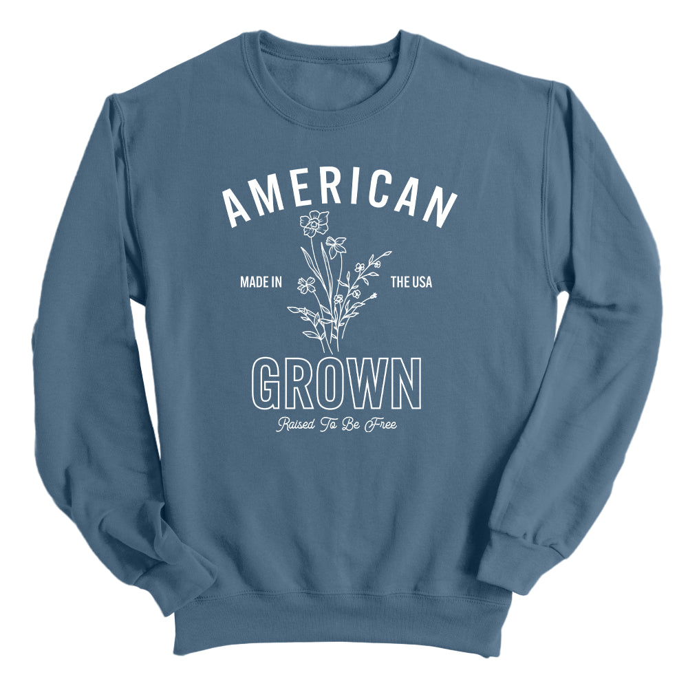 American Grown Raised To Be Free (Front)