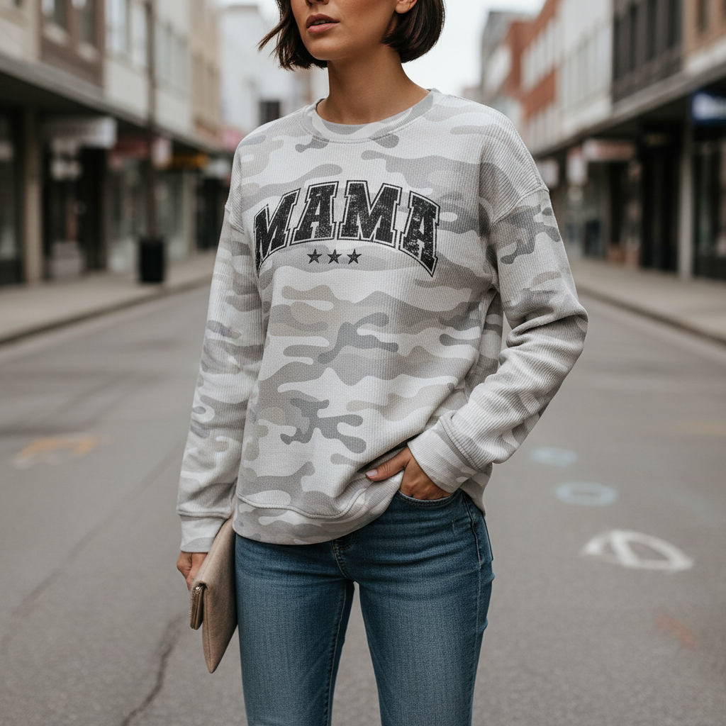 Mama Collegiate Grey (Front)