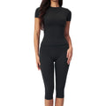 Cross-Border Summer Style Tight-Fitting Three-Dimensional Drape Outdoor Sports Leisure Fitness High-Waist Butt-Lifting Set for Women 8455