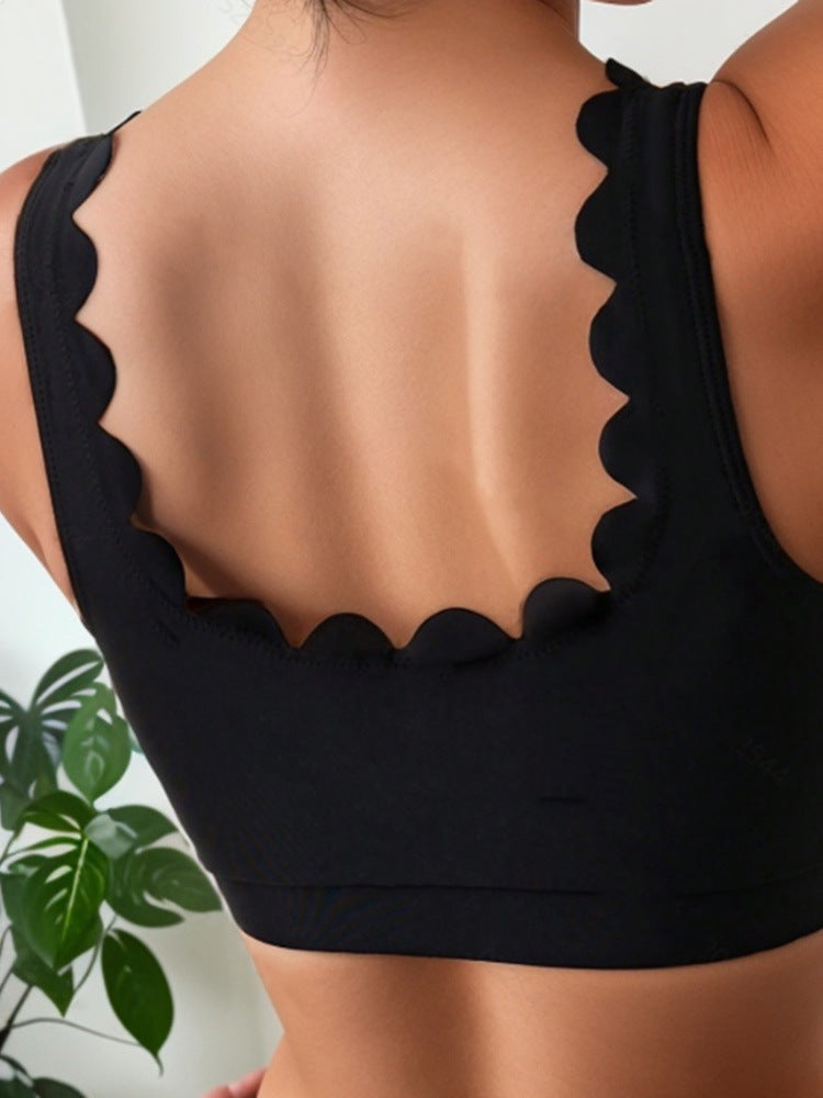 New Style Swimsuit Women's Sexy European and American Bikini Solid Color Split Swimsuit Women's High-end Sense Lace High Waist Vacation Swimsuit