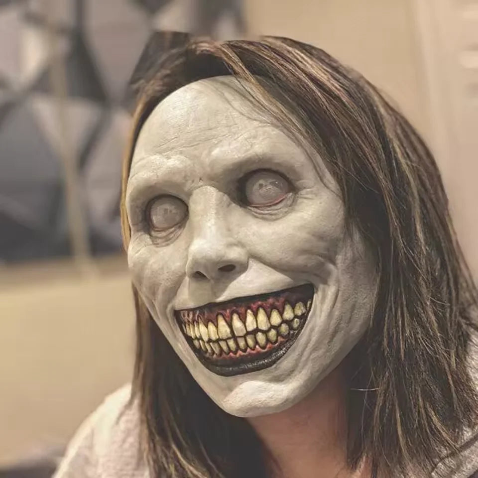 Halloween Horror Mask Exorcist Smiling Demon Mask Horror Mask Masquerade Haunted House Horror Mask Role Play Ghost Face Party