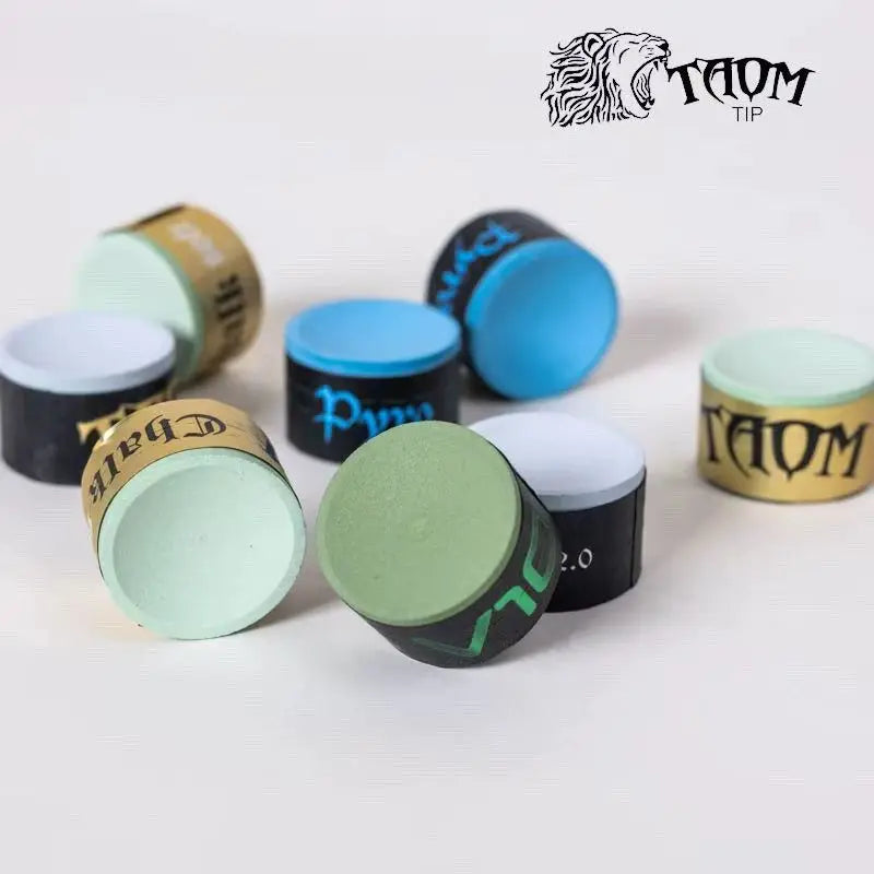 TAOM Chalk V10/Pyro Billiard Round Chalk Blue/Green/Pink Colors Professional Chalk Snooker Pool Chalk Billiards Accessories