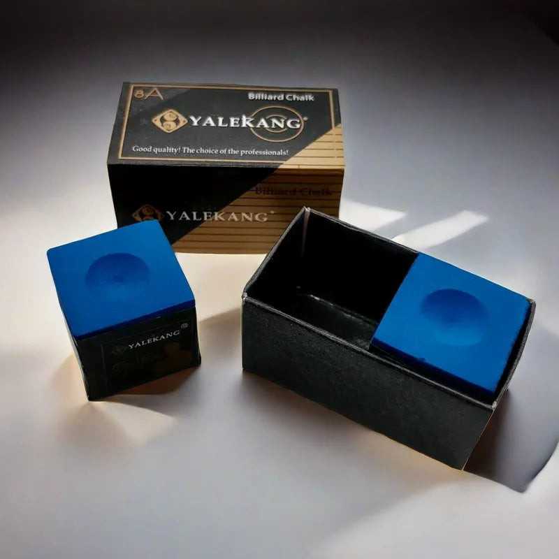 2-Pack Premium Hybrid Billiard Chalk Blue Non-Dusty Fine Texture for Maximum Grip And Control Ideal for Pool And Snooker