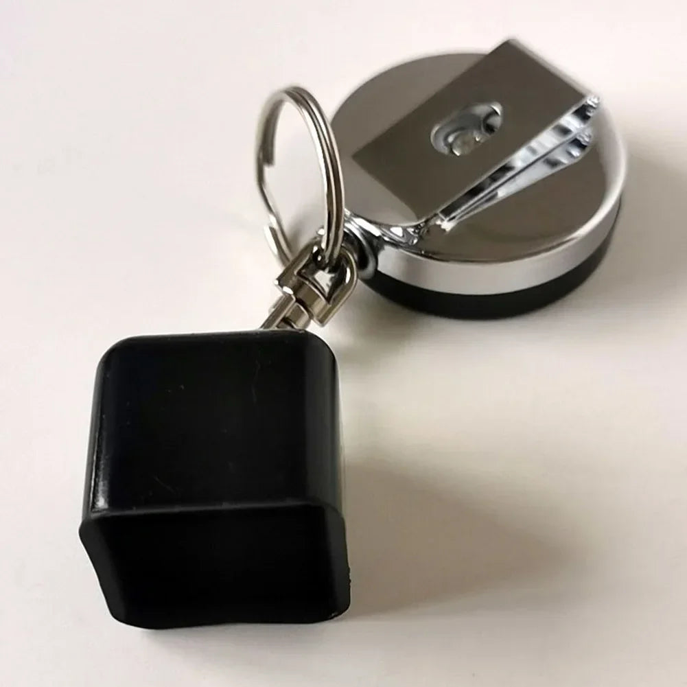 Billiard Telescoping Chalk Holder Snooker Pool Cue Chalk Holder Keychain Retractable Rope Chalks Holder With Mounting Clip