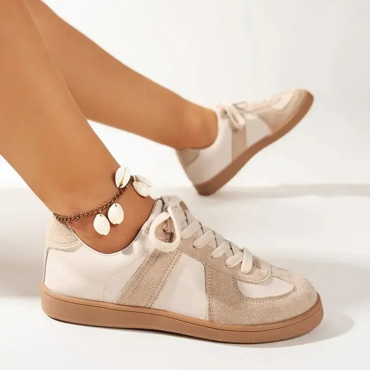 Women Sneakers 2024 Spring Autumn New Fashion Training Comfortable Breathable Sneakers Women Casual Lace Up Flat Shoes for Women