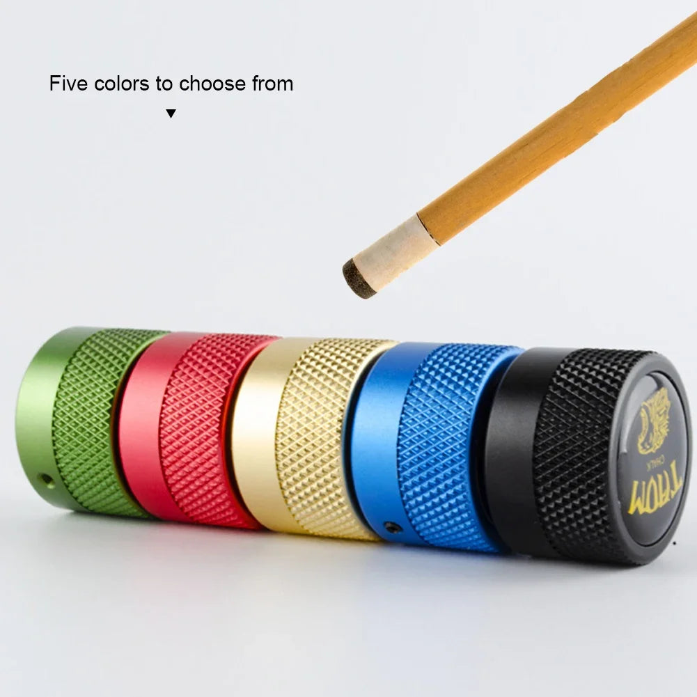 Magnetic Billiard Chalk Holder Rubber Leather Clip Portable Pool Billiards Powder Holder Bag Professional Accessories