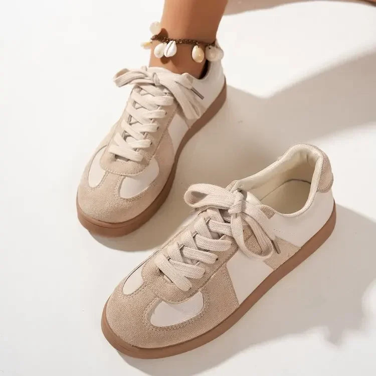 Women Sneakers 2024 Spring Autumn New Fashion Training Comfortable Breathable Sneakers Women Casual Lace Up Flat Shoes for Women