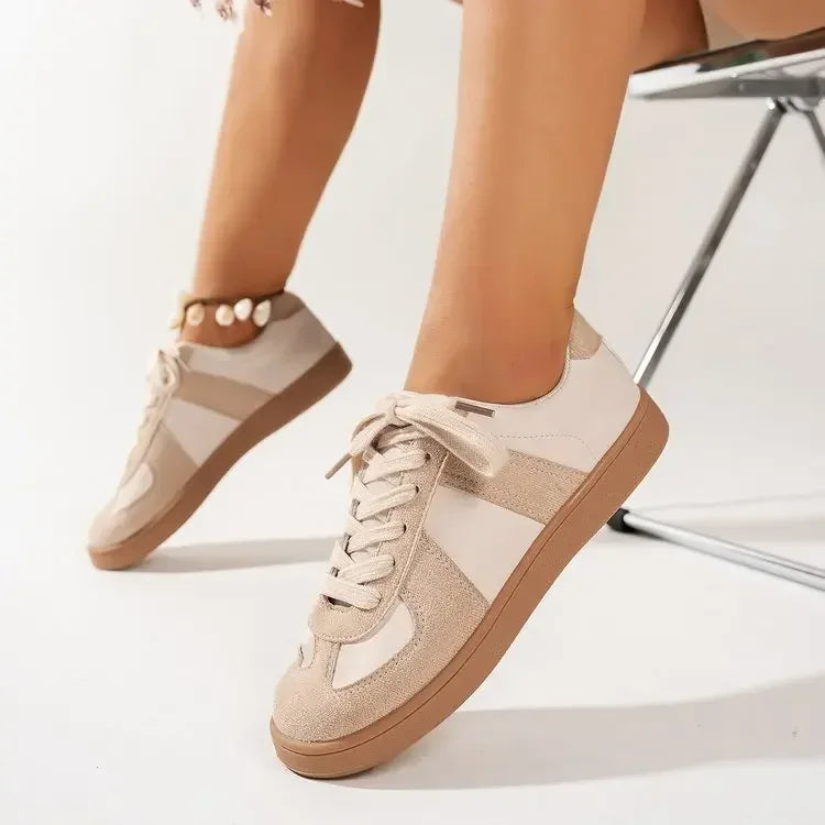 Women Sneakers 2024 Spring Autumn New Fashion Training Comfortable Breathable Sneakers Women Casual Lace Up Flat Shoes for Women