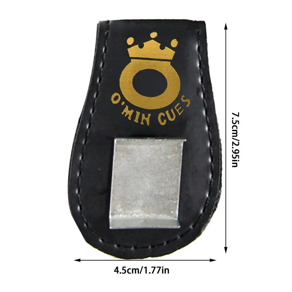 Professional Pool Billiards Accessories Leather Magnetic Billiard Chalk Holder Portable Chalk Leather Clip Powder Holder Bag