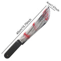Halloween Decoration Faked Bloody Sharp Knife Props Horror Cosplay Plastic Toy Simulation Knife Halloween Party Supplies