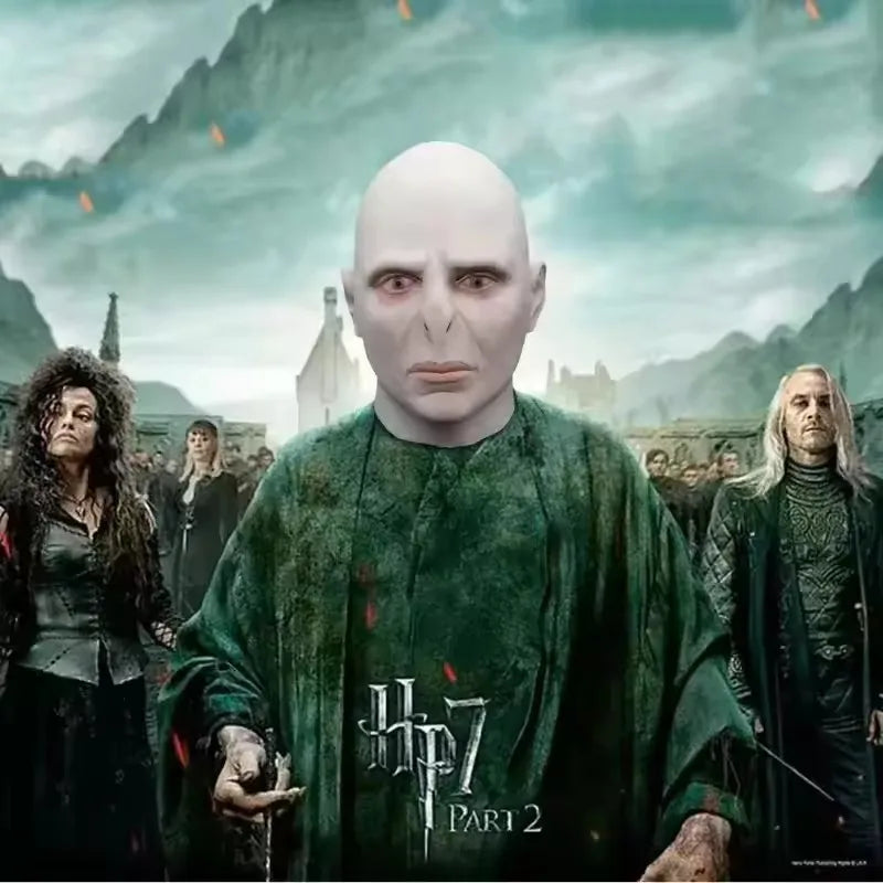 Horror Thriller Bald Latex Mask Halloween Mask for Adult Voldemort Mask Dobby The Elf Mask Kids Hood Harry Movie Cos
