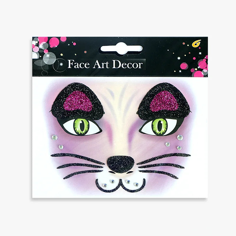 Halloween Carnival Party Face Stickers Animal Face Stickers Valentine's Day Face Stickers Makeup Stickers Children's Stickers
