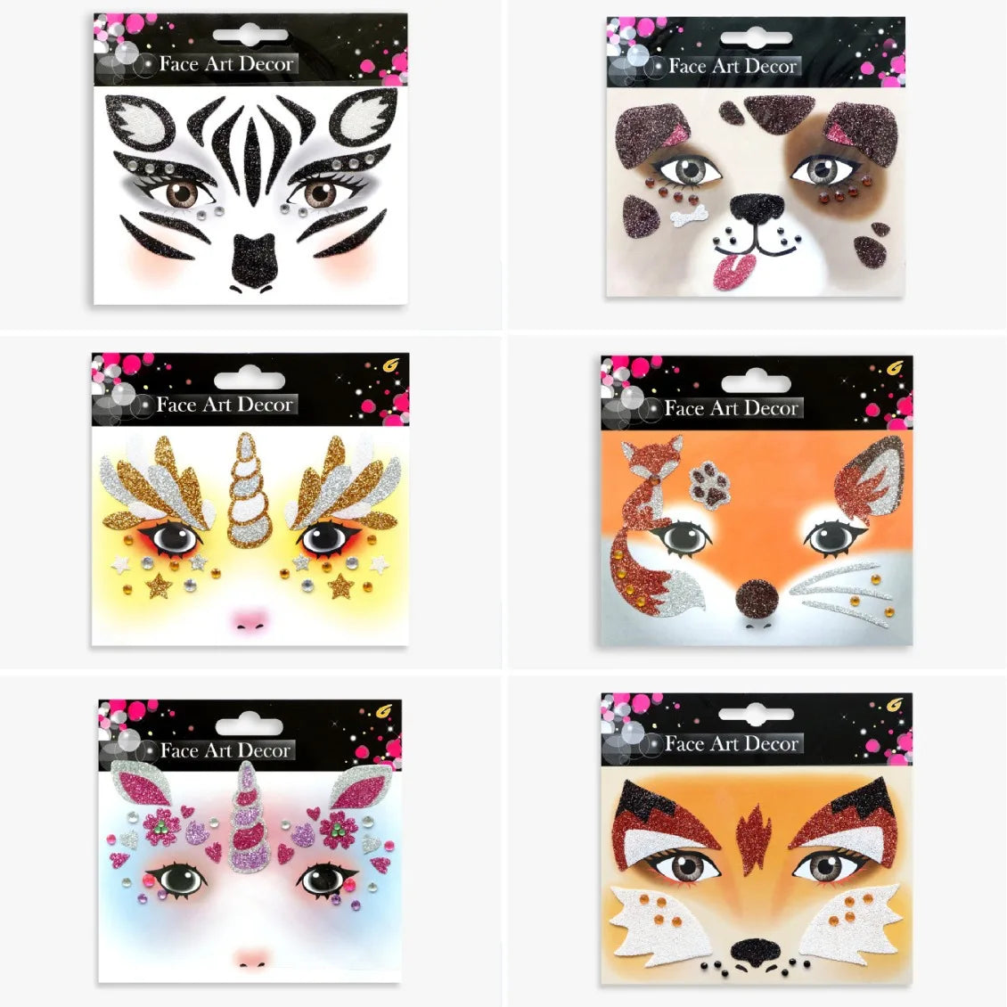 Halloween Carnival Party Face Stickers Animal Face Stickers Valentine's Day Face Stickers Makeup Stickers Children's Stickers