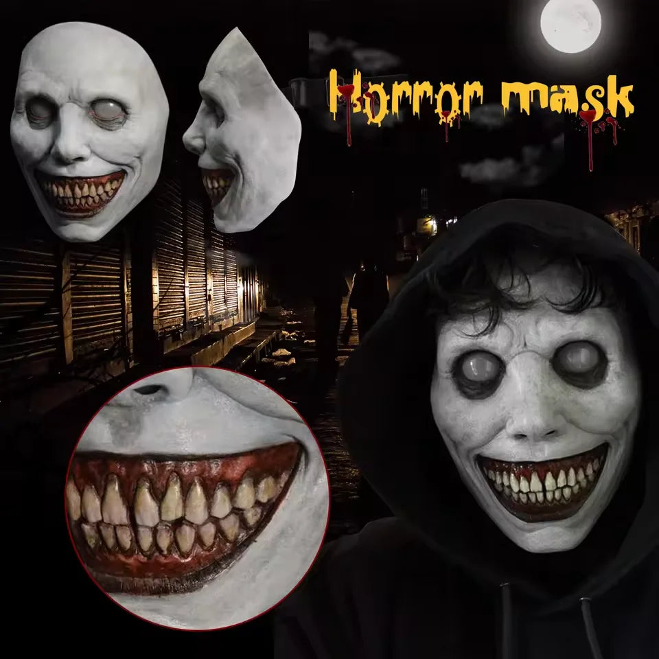 Halloween Horror Mask Exorcist Smiling Demon Mask Horror Mask Masquerade Haunted House Horror Mask Role Play Ghost Face Party