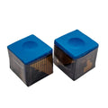 2-Pack Premium Hybrid Billiard Chalk Blue Non-Dusty Fine Texture for Maximum Grip And Control Ideal for Pool And Snooker