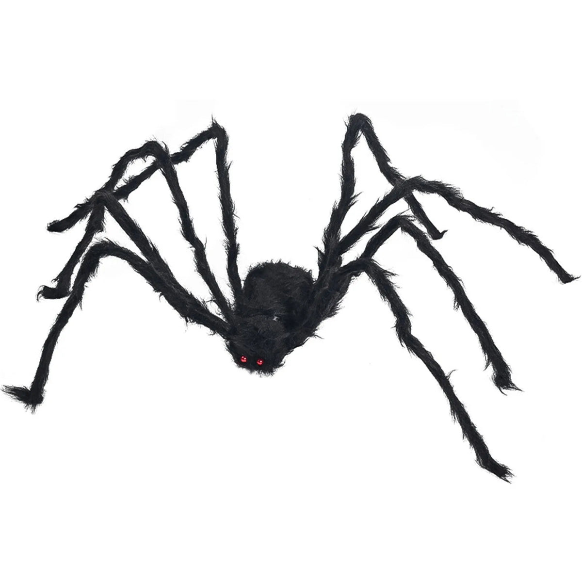 Halloween Spider Decoration Outdoor Black Soft Hairy Scary Spider Realistic Large Spider Props for Home Yard Party Decoration