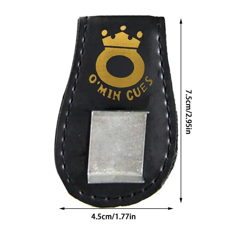 Professional Pool Billiards Accessories Leather Magnetic Billiard Chalk Holder Portable Chalk Leather Clip Powder Holder Bag