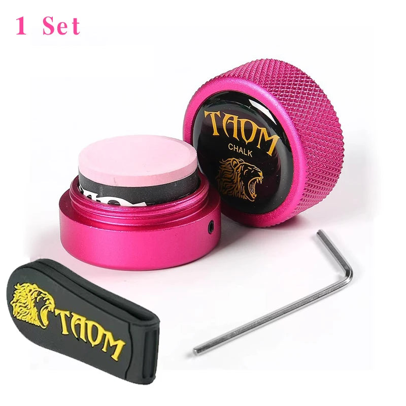Magnetic Snooker Pool Billiard Chalk Holder Rubber Leather Clip Portable Pool Billiards Powder Holder Chalk Billiards Accessorie