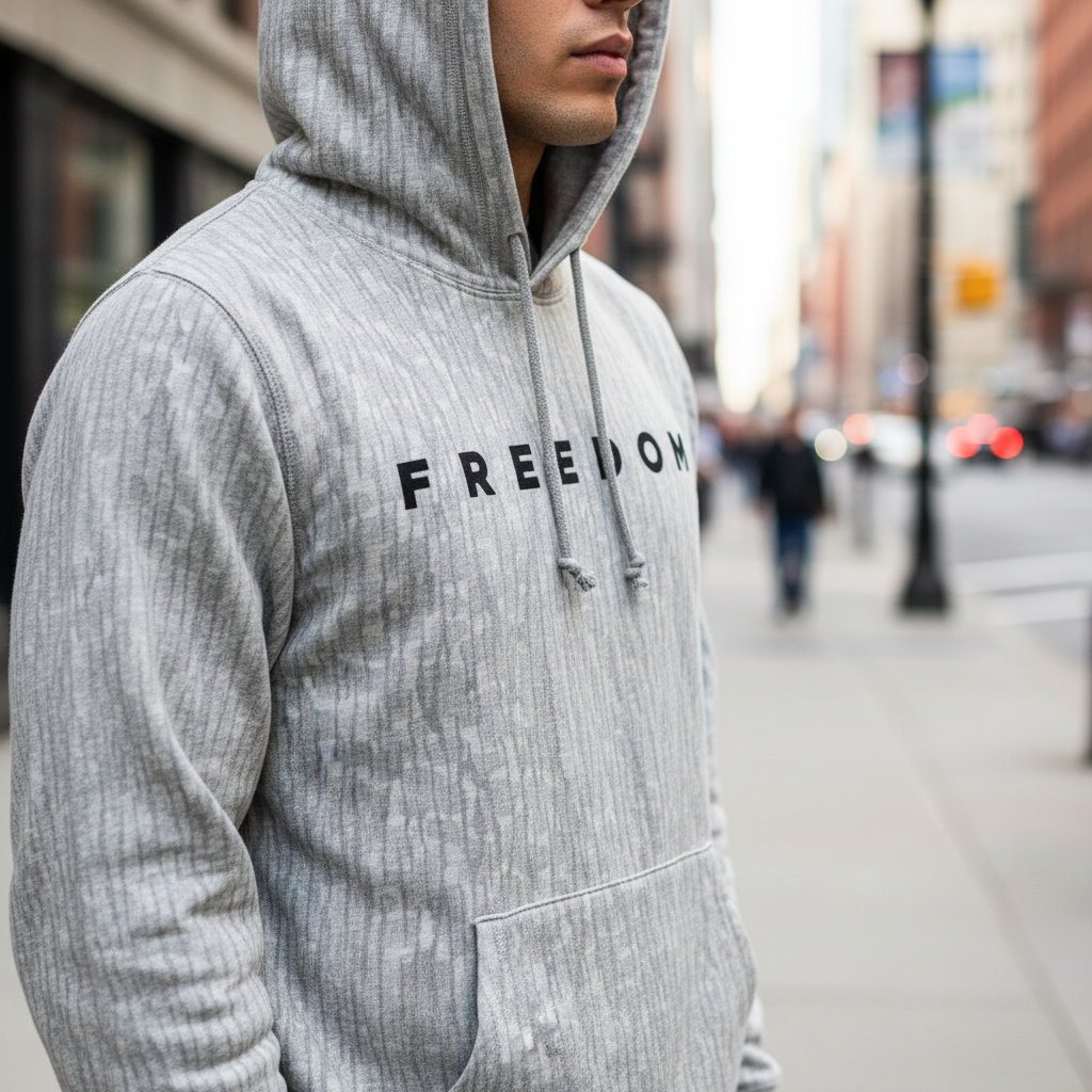 FREEDOM (Front Print) Lightweight Hoodie