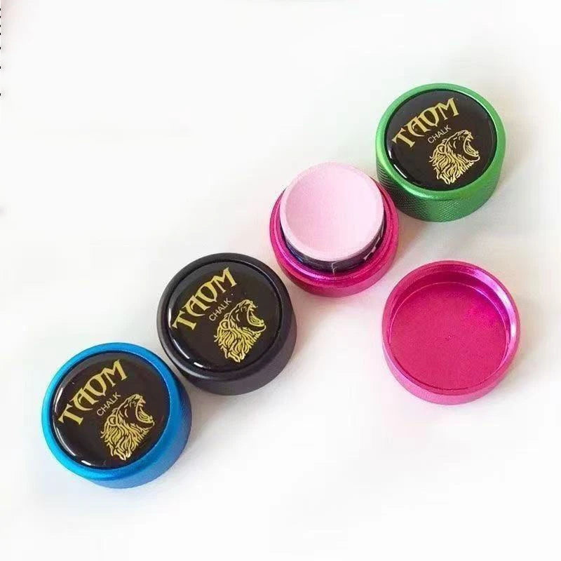 Magnetic Snooker Pool Billiard Chalk Holder Rubber Leather Clip Portable Pool Billiards Powder Holder Chalk Billiards Accessorie