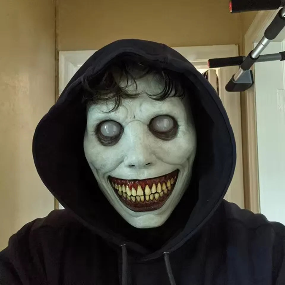 Halloween Horror Mask Exorcist Smiling Demon Mask Horror Mask Masquerade Haunted House Horror Mask Role Play Ghost Face Party