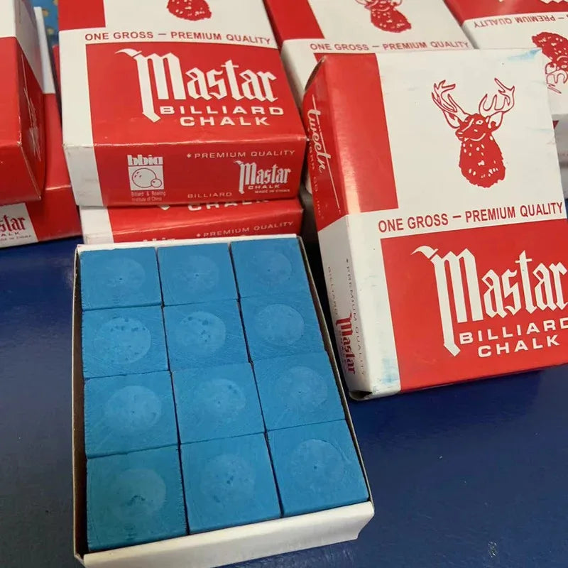 Master Chalk 12pcs Chalk Billiard Chalk Billiard Billiard Cue