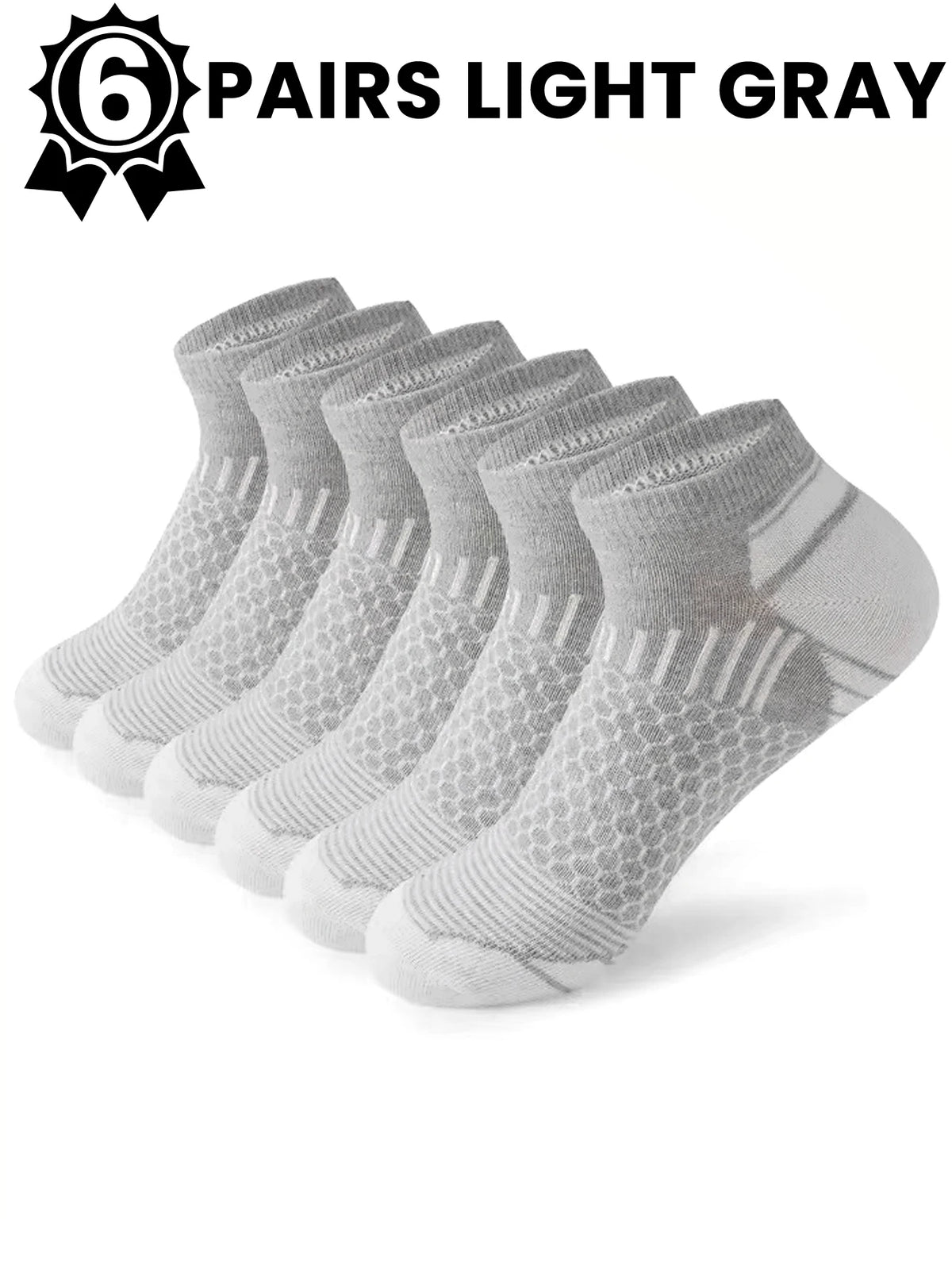 12Pairs High Qualit Athletic Socks Men's Ankle Socks Running Cyclling Waist Honeycomb Design And Firm Sports Leisure Socks Gifts