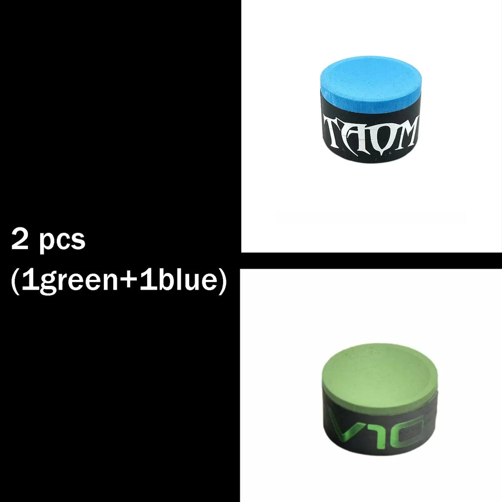 TAOM Chalk V10/Pyro Billiard Round Chalk Blue/Green/Pink Colors Professional Chalk Snooker Pool Chalk Billiards Accessories