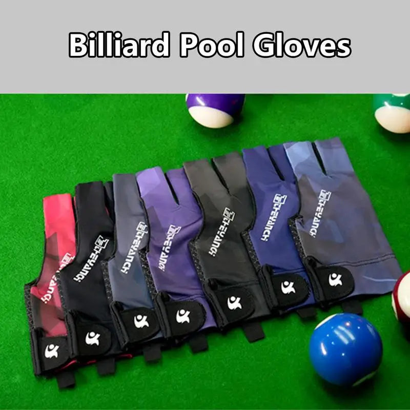 Billiards Gloves Non-Slip Breathable Soft And Lightweight Pool Table Accessories Gloves For Women Men Teens Billiards Lovers