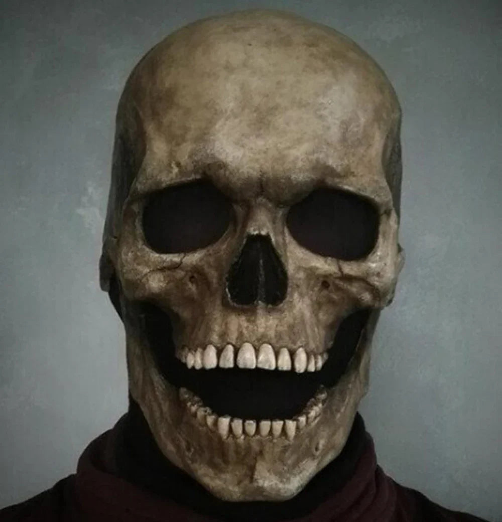 Halloween Mask Latex Scary Horror Decoration Full Head Skull Mask Helmet Cosplay Jaw Masque Gifts Party Costume Pro Mask