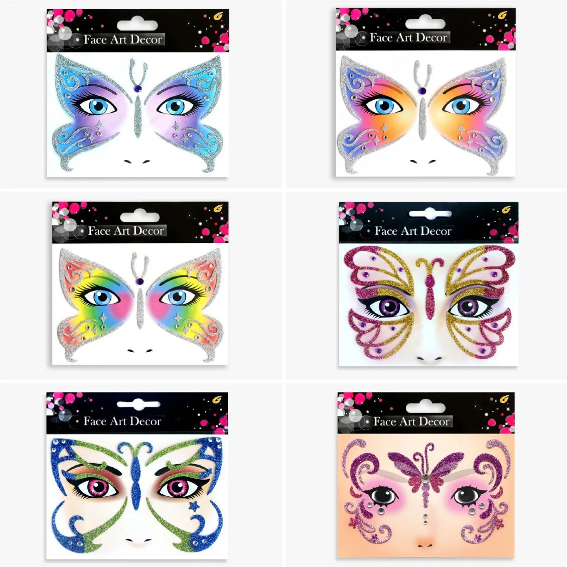 Halloween Carnival Party Face Stickers Animal Face Stickers Valentine's Day Face Stickers Makeup Stickers Children's Stickers