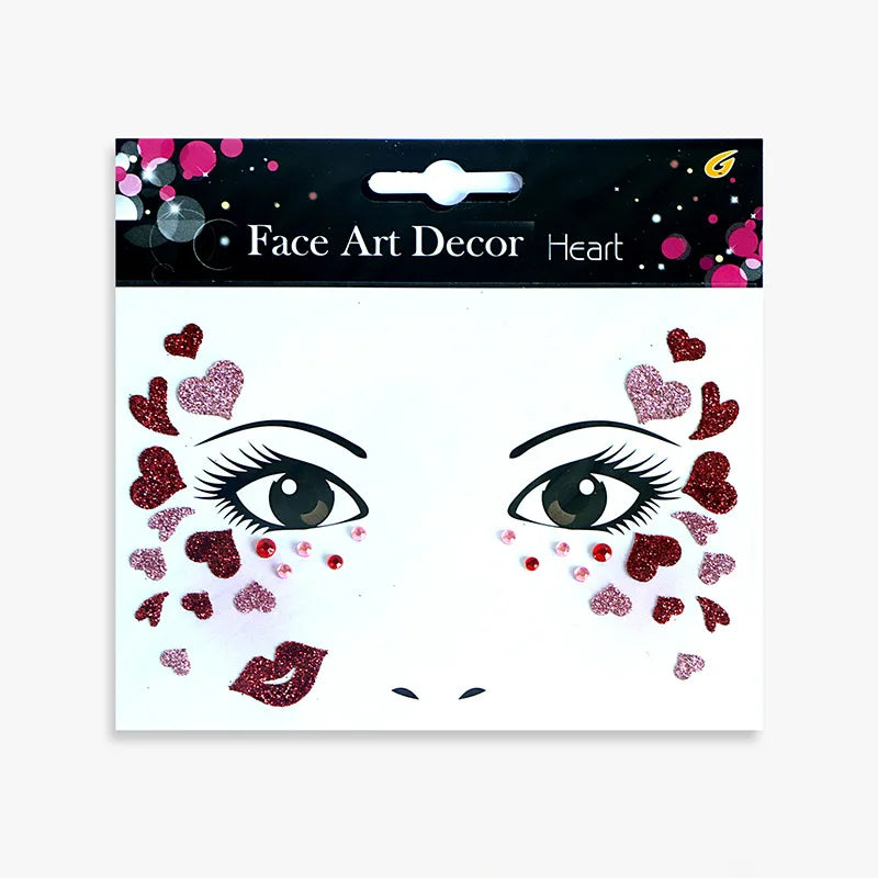 Halloween Carnival Party Face Stickers Animal Face Stickers Valentine's Day Face Stickers Makeup Stickers Children's Stickers