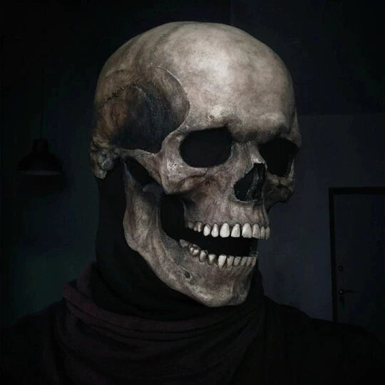 Halloween Mask Latex Scary Horror Decoration Full Head Skull Mask Helmet Cosplay Jaw Masque Gifts Party Costume Pro Mask