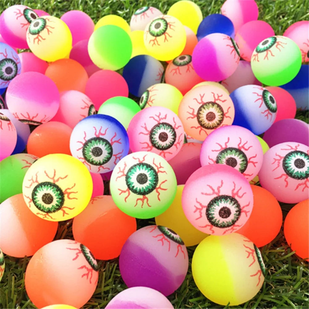 10-30 Pcs 25mm Eyes Outdoor Elastic Ball for Birthday Halloween Prank Carnival Party Gift Pinata Gift Bag Treasure Box Filling