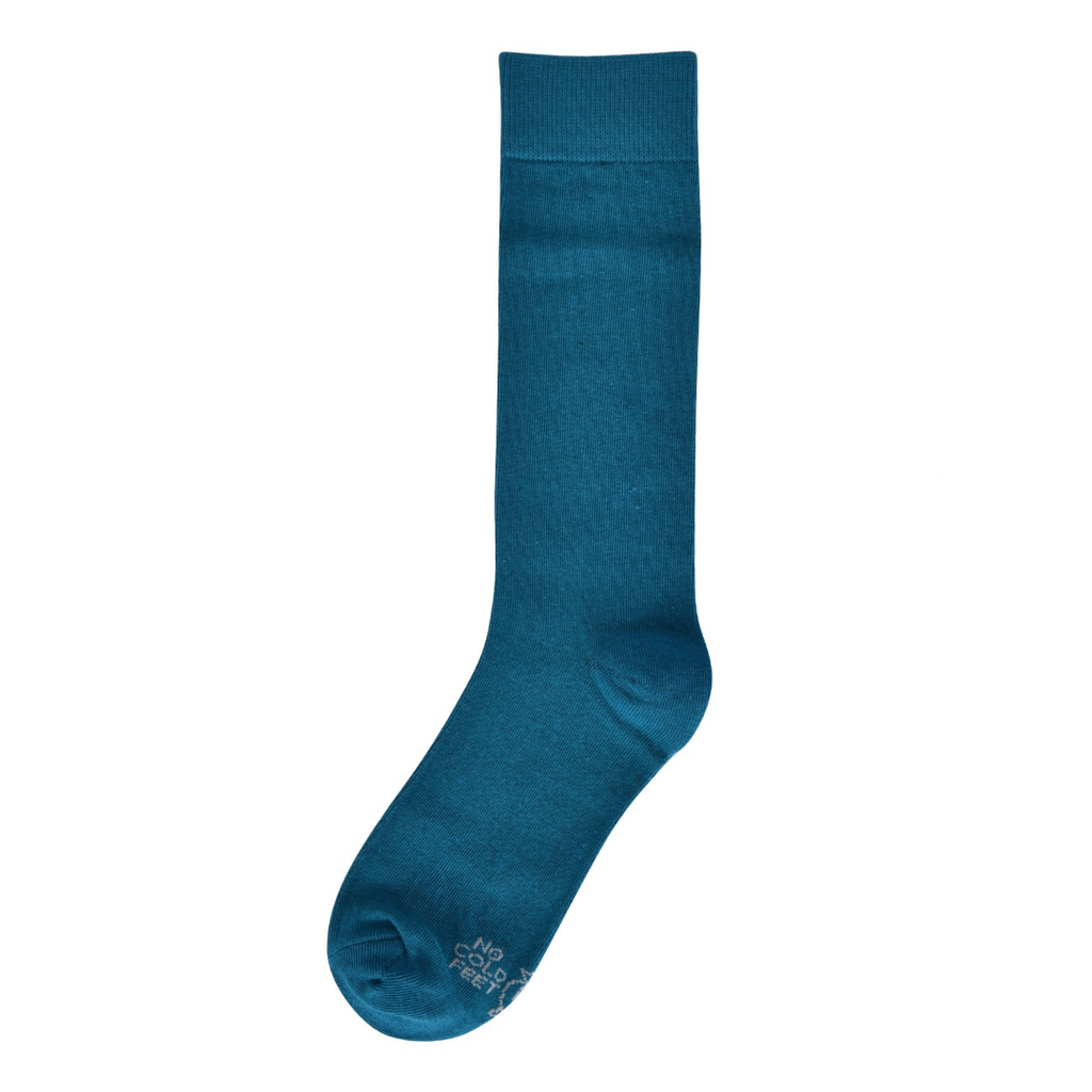 Solid Peacock Green Socks