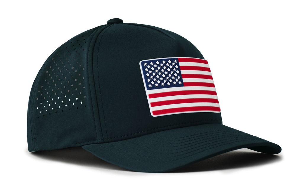 American Flag Performance 5-Panel Hat  |  USA Flexfit Snapback
