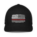 Thin Red Line USA Flag Mesh Back Trucker Hat