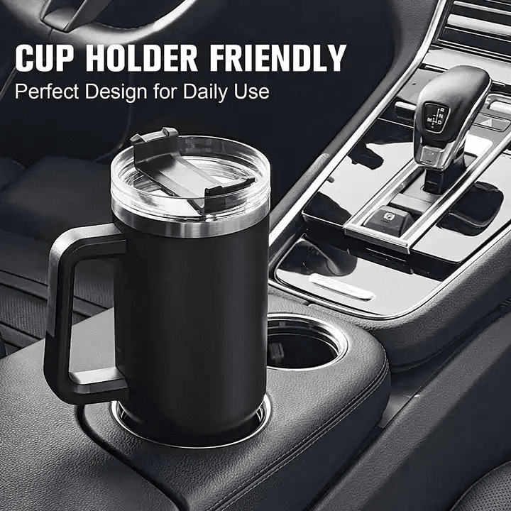 30oz Stainless Steel Tumblers – Insulated Travel Mug with Lid